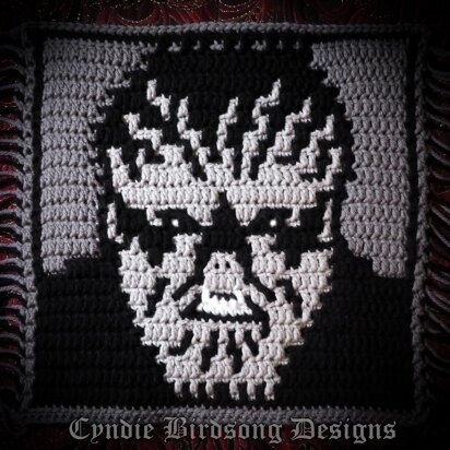 Classic Horror mosaic square - Wolf Man