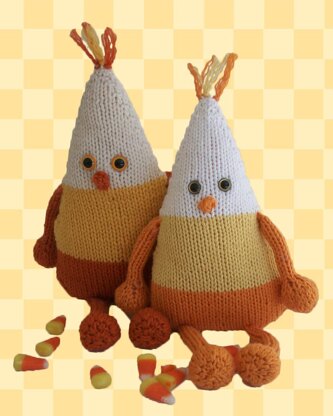 Candy Corn Toy to knit for Halloween