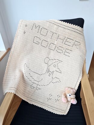 Mother Goose Filet Blanket