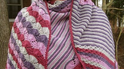 Debi's Colorful Lace Shawl