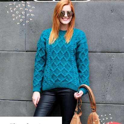 1637 Chunky Aran Sweater