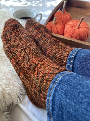 October One Skein Worsted Weight Socks