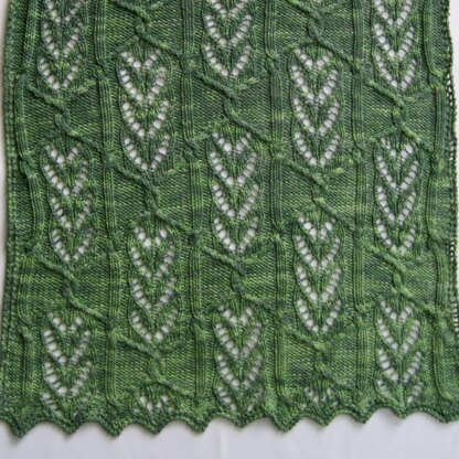 Narita Cable Lace Shawl