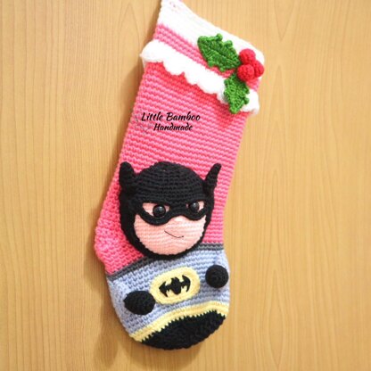 Batman Inspired Christmas Stocking