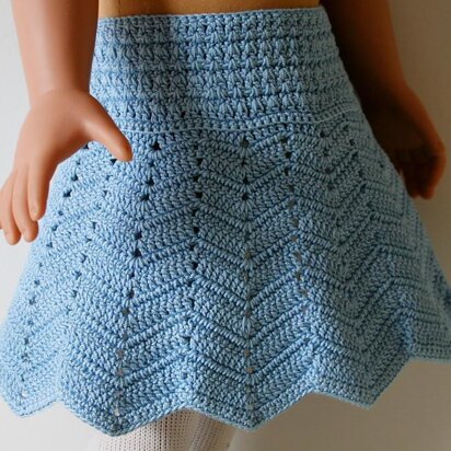 Chevron skirt for 18" dolls