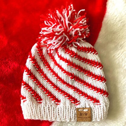 Candy Cane Baby Hat