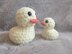 Crochet mummy and baby duck