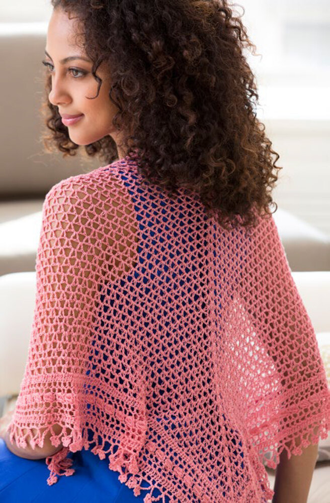 Fleur de Lis Shawl in Aunt Lydia's Bamboo Crochet Thread Size 10