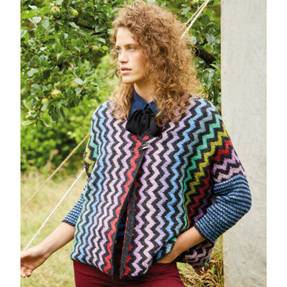 Rowan 08 Black Multicolor Zig Zag Jacket PDF