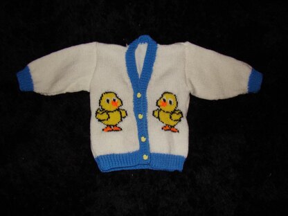 Cute Duck / Chick Cardigan for Baby / Toddler