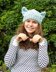 Cabled Cat Ears Hat