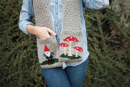 Gnome and Toadstool Scarf