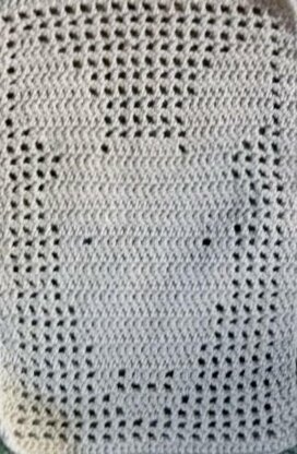 Baby Donkey Filet Crochet Blanket