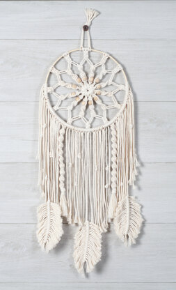 Solid Oak Mandala Dreamcatcher Macrame Kit