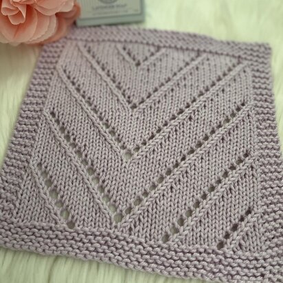 Offset Chevron Washcloth