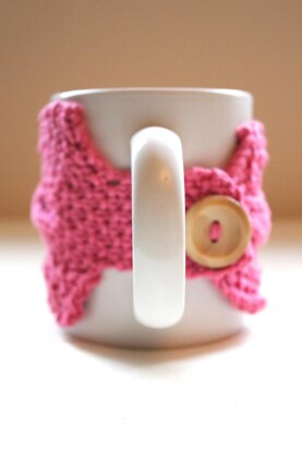 0035 - Knitted Cabled Cup Cozy