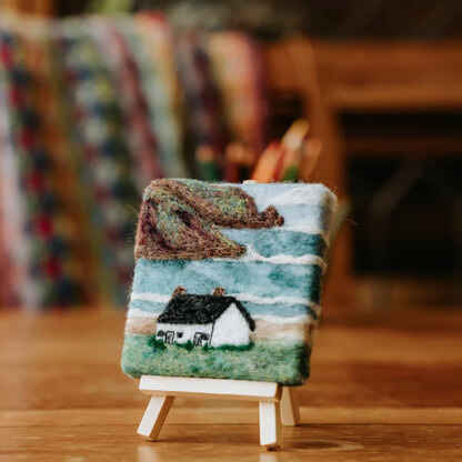 The Crafty Kit Company Ltd Crafty Cottages - Seashore Bothy Cottage Needle Felting Kit - 10 x 10cm