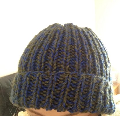 Blue and Green Men's Hat