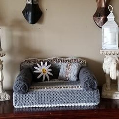 Gray Skies Cat Couch