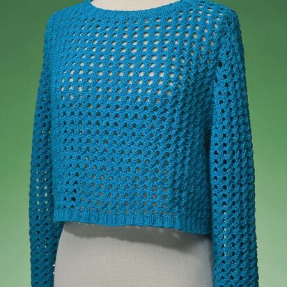 Top-Down Cropped Pullover #171
