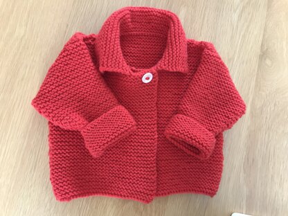 Garter stitch jacket