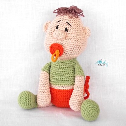 Amigurumi Baby Doll with Pacifier Crochet Pattern