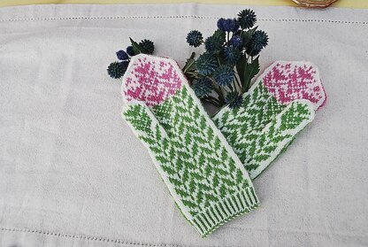 Thistle Mittens