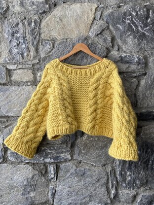 Olivia all-in-one cabled jumper