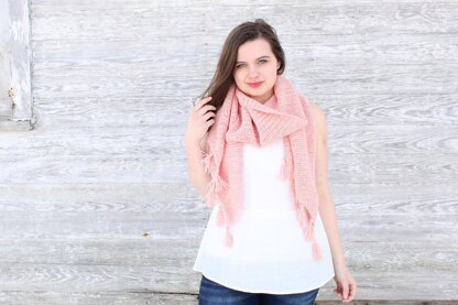 Camellia Tassel Scarf