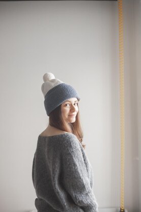 Double Brim Beanie - Knit hat for women + VIDEO