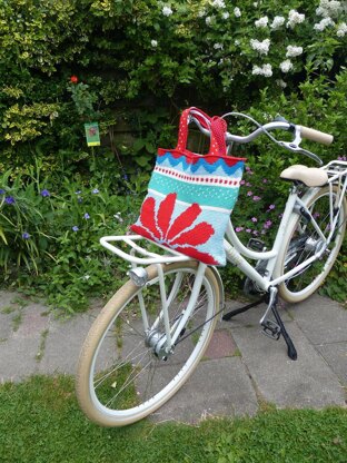 Red sunflower bag