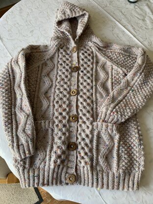 Aran cardigan