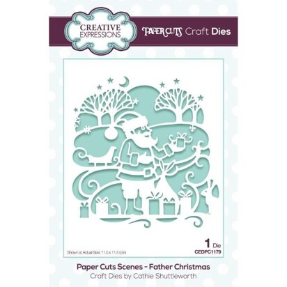 Creative Expressions Paper Cuts Scene Father Christmas Craft Die