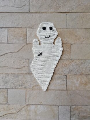 Crochet Halloween ghost applique