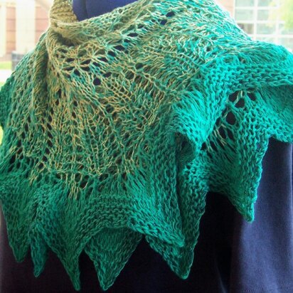 Gorgeous Gala shawlette - knitting pattern