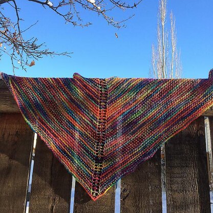 Marilyn's Easy Rainbow Shawl