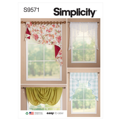 Simplicity Valances and Swags S9571 - Paper Pattern, Size OS (One Size Only)