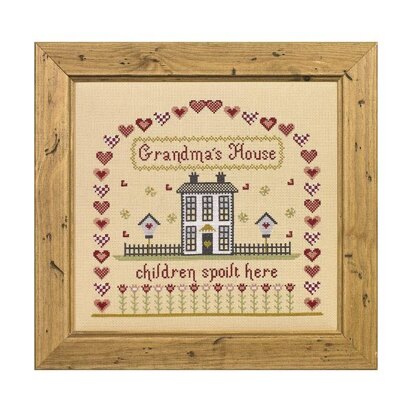 Historical Sampler Company Grandma`s House - Downloadable PDF