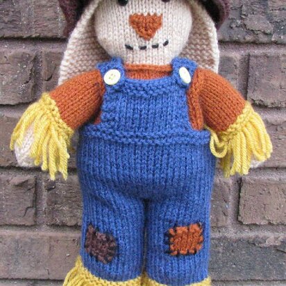 Scarecrow Bunny - knitting pattern