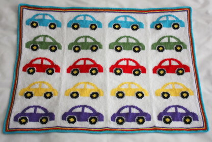 Vroom vroom beep beep baby blanket