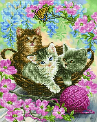 Diamond Dotz Kitty Knits Diamond Painting Kit