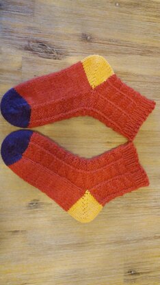 Pumpkin Scrappy Socks