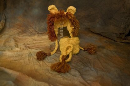 Lion Baby Hat and Diaper Cover