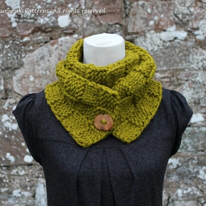 Lion Brand Wool Ease Thick & Quick Lemongrass Scarf