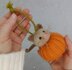 PDF Cat-kin Christmas Pumpkin KNITTING PATTERN Autumn Decoration/Bauble Dk Hanging Decoration Bauble Halloween Fall Autumn Cute Cat Moggy Ornament