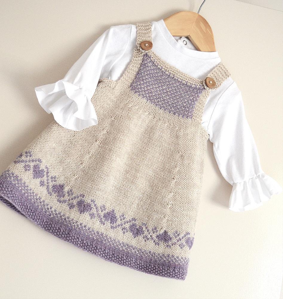 Knitted pinafore dress on sale pattern