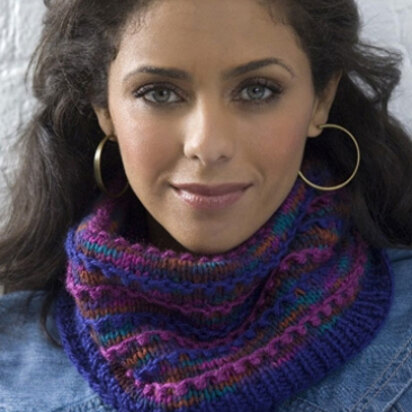 Colorful Cowl in Caron Simply Soft and Simply Soft Collection - Downloadable PDF