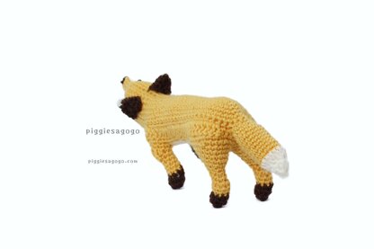 Walking Fox amigurumi きつねのあみぐるみ