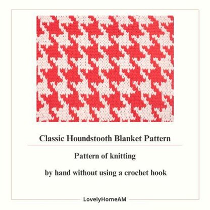 Classic Houndstooth Blanket Pattern