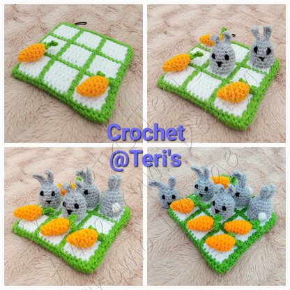 Rabbit and Carrot Tic Tac Toe Game